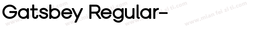 Gatsbey Regular字体转换